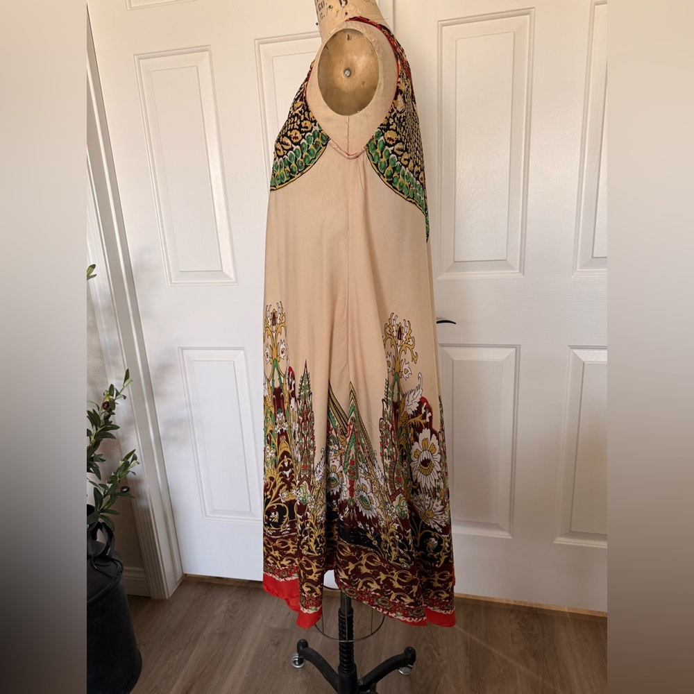 Lapogee Boho Print Tank Trapeze Dress. Size S - Picture 6 of 7